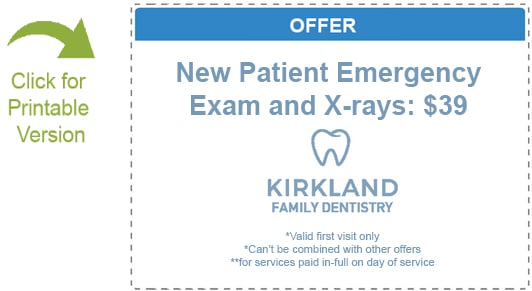 New Dental Patient Information For Families in Kirkland, WA 4 Free in-office teeth whitening for new patients