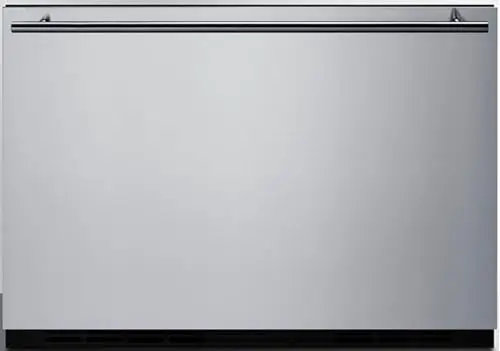 Summit 24” Single Drawer Refrigerator, 2.0 cu.ft. Capacity, Stainless Steel, Panel Ready Capable* - SDR24 (*Panel not included)