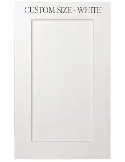 White Cabinet Doors - Ready to Install- No Painting Required- Easy Cabinet Upgrade- Shaker or Modern Flat -All Custom Sizes - Cabinet Door Replacement – Kitchen/Bath/Closet/Custom Cabinet Doors