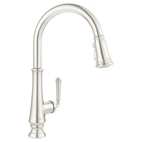 American Standard 4279300.013 Delancey Pull-Down Kitchen Faucet with Sprayer, Polished Nickel
