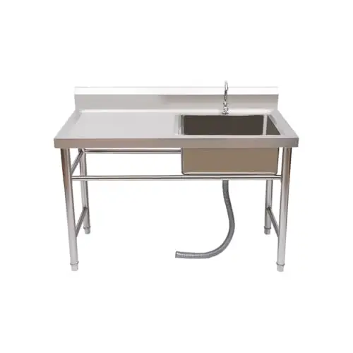 304 Stainless Steel Prep & Utility Sink 24"D x 47"W x 35"H