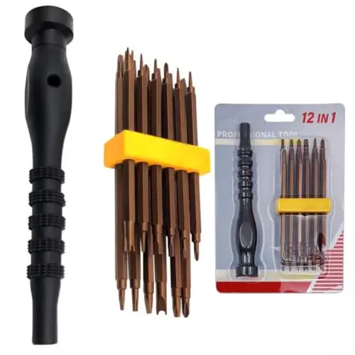 12-in-1 Multipurpose Screwdriver Set, Precision Repair Tool with Y, U, for...