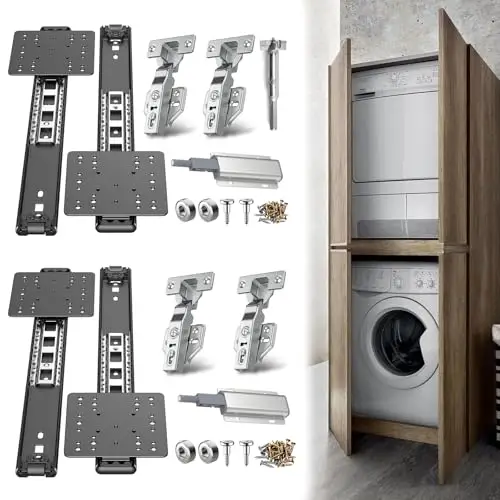 Pocket Door Slide Kit – Soft Close, Hidden Sliding(12in,Set 2 )