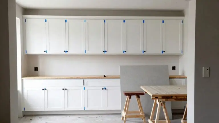 cabinets installed before countertops