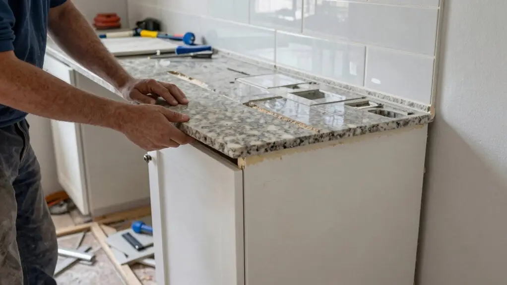install cabinets first