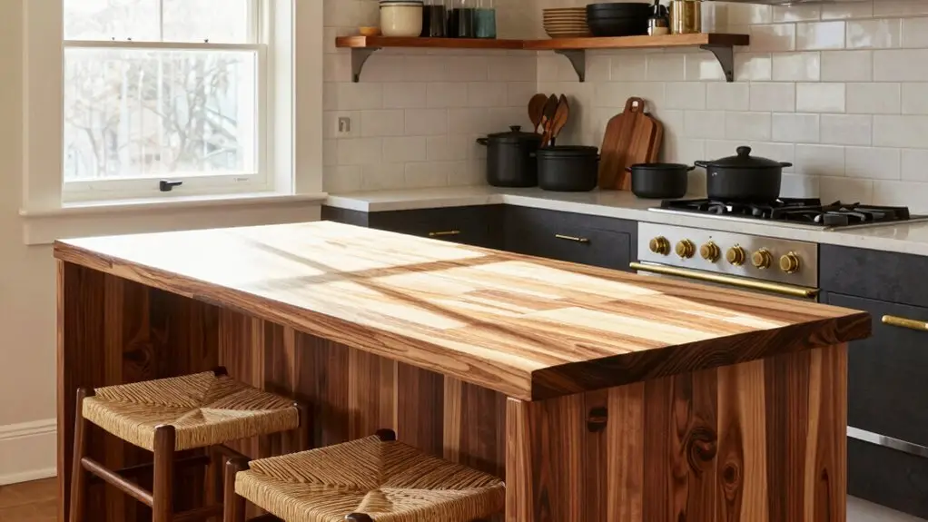 4 inch thick end grain island