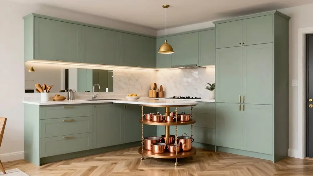 corner cabinet pull out storage