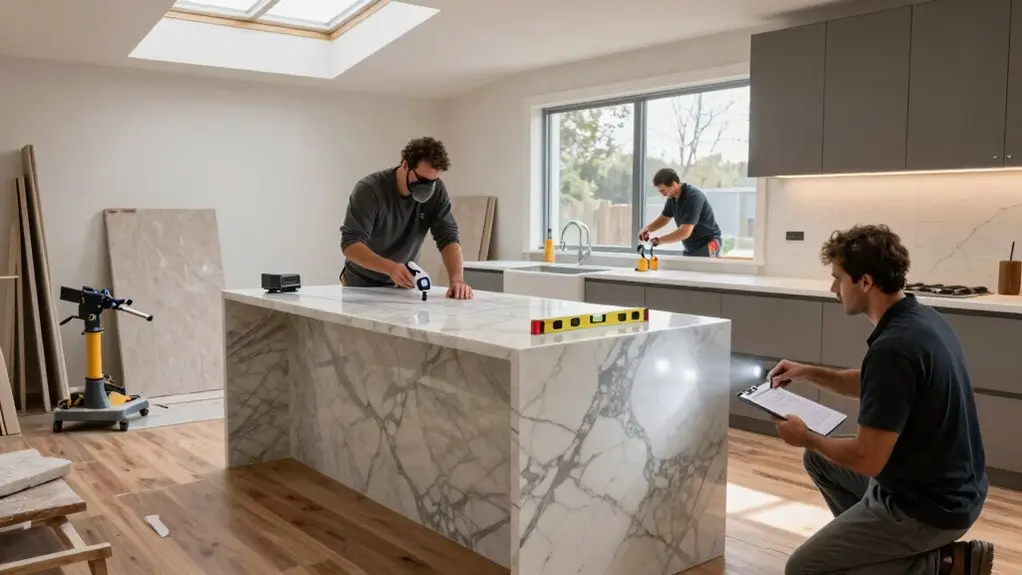 countertop templating and installation checklist