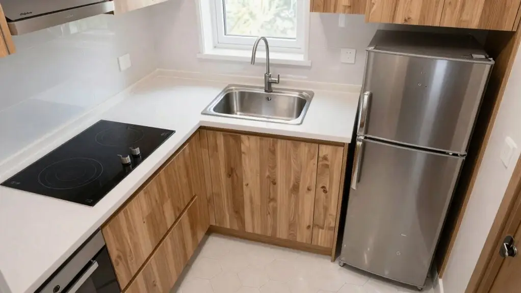 efficient kitchen work triangle