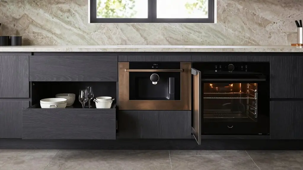 hide small appliances in drawers