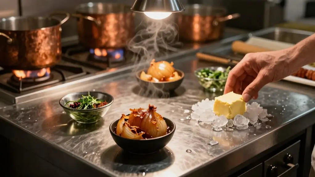 prep ingredients within reach