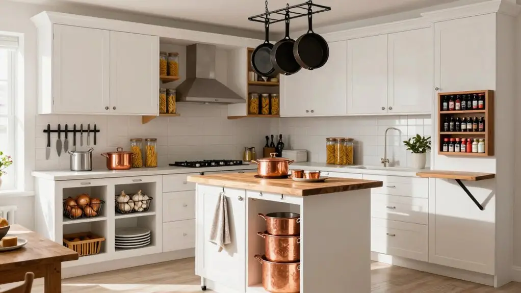 small kitchen storage that works