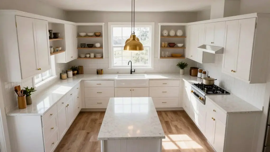 u shaped kitchen maximum storage