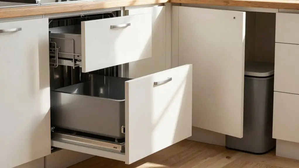 cabinet clearance for open doors