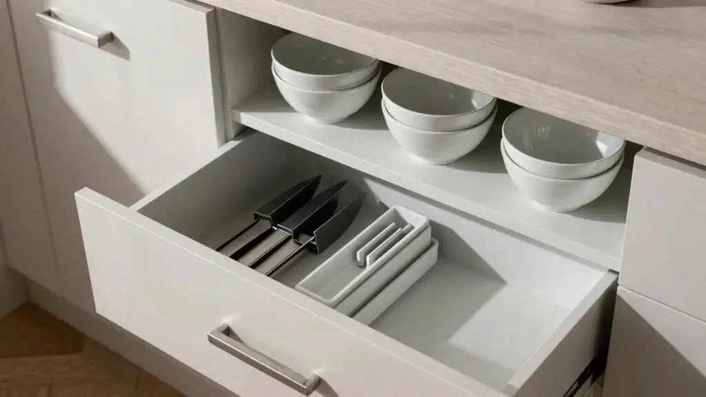 ergonomic pull out drawer storage