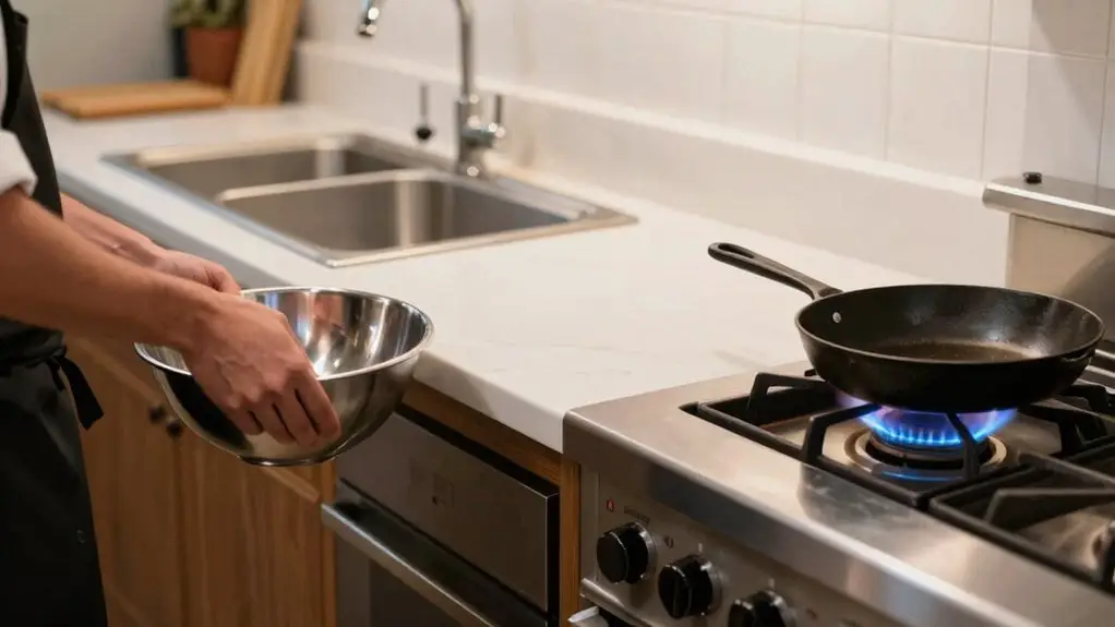five kitchen zones reduce bottlenecks