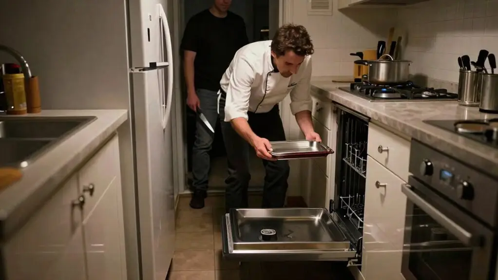 fridge door blocks aisle