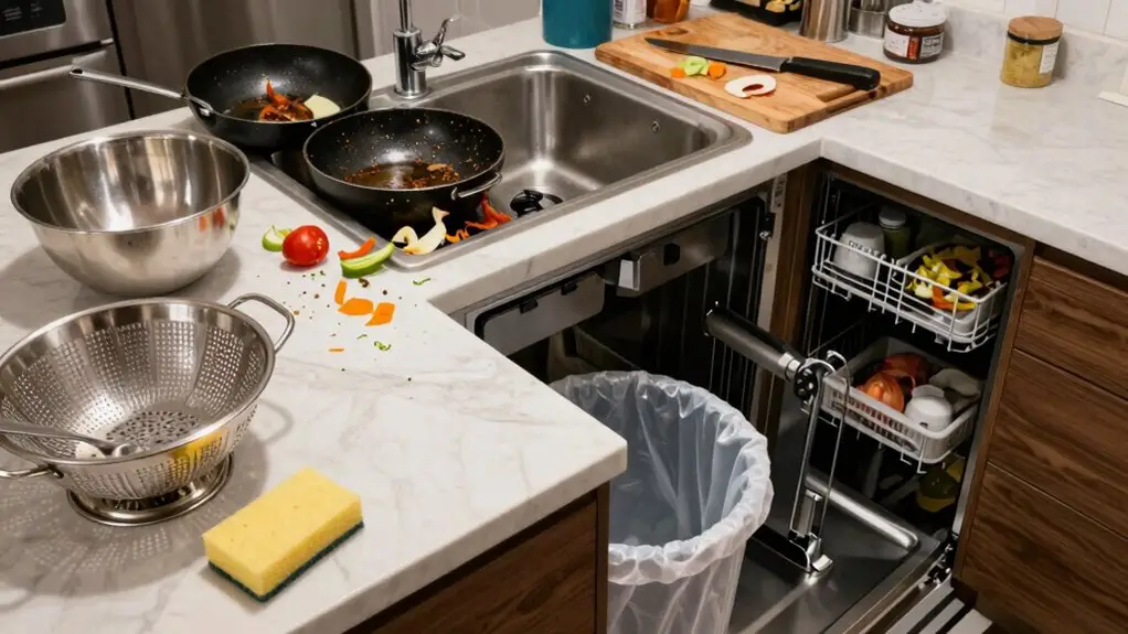 fridge to sink cleanup workflow