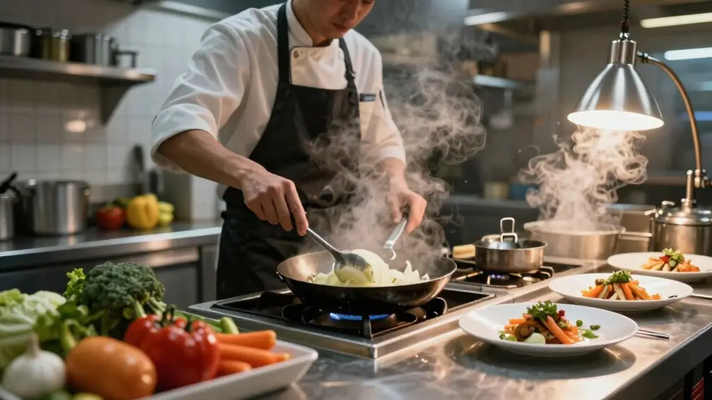 kitchen food production stages
