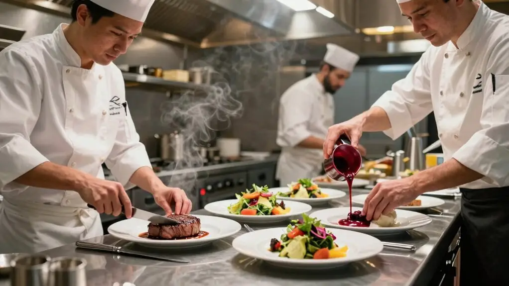 kitchen stations coordinate for service