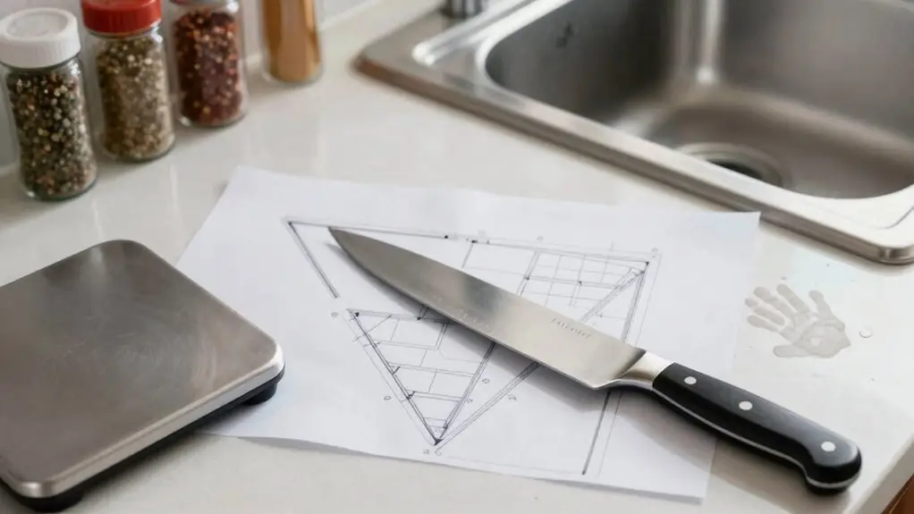 kitchen work triangle distance