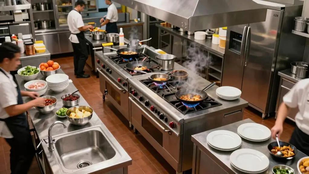 kitchen work triangle zones
