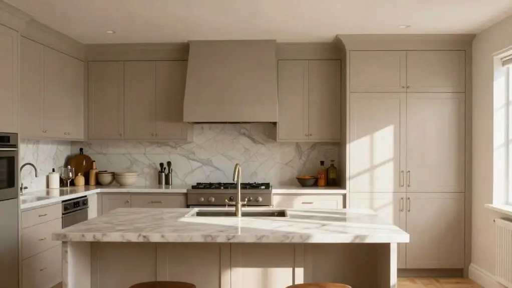 muted neutral cabinet base