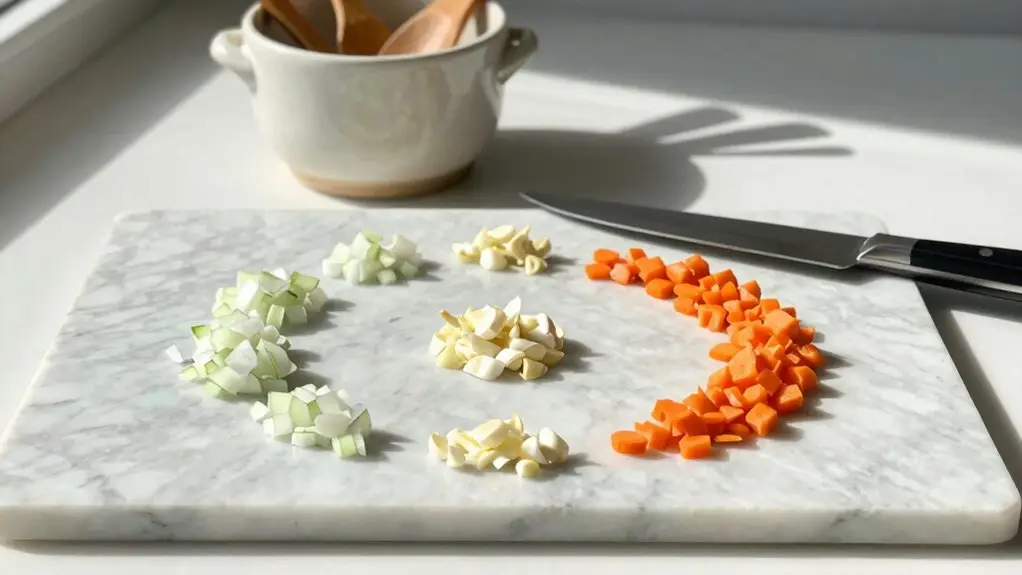 prep ingredients in use order