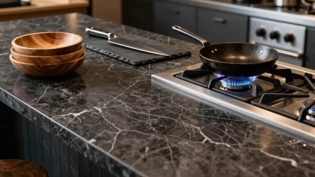 prep zone beside rangetop