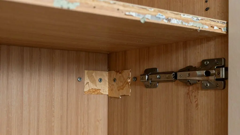 repair cabinet interiors first