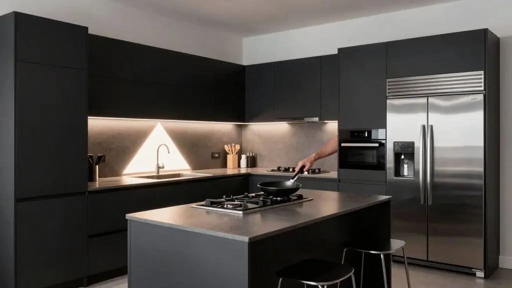 work triangle for kitchen flow