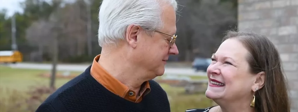 Image of Joe and Michele Asiala giving a testimonial about their dental experience