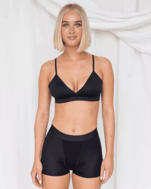 Boxershort van Lotties Period, vooraanzicht gedragen door blond model