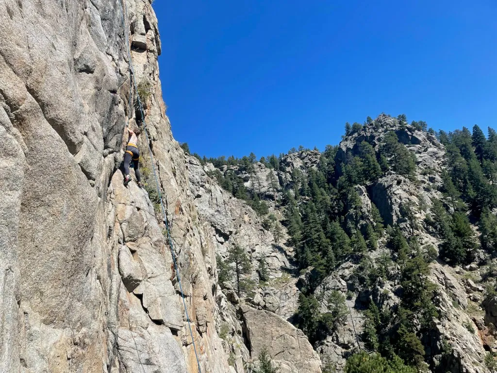 Boulder Falls faces permanent closure after rockslide: ‘Pretty likely it’s gonna squish somebody’ A climber on Plotinus Wall, past Boulder Falls. Credit: Brooke Stephenson