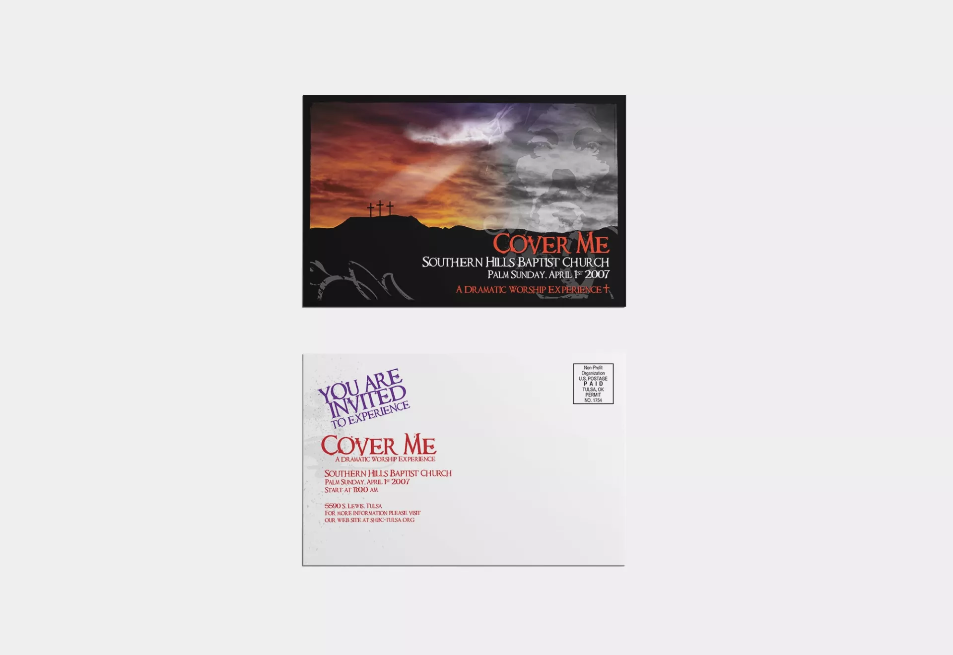 Cover Me Postcard Direct Mail Design by Matcha Design Cover Me Postcard Direct Mail Design