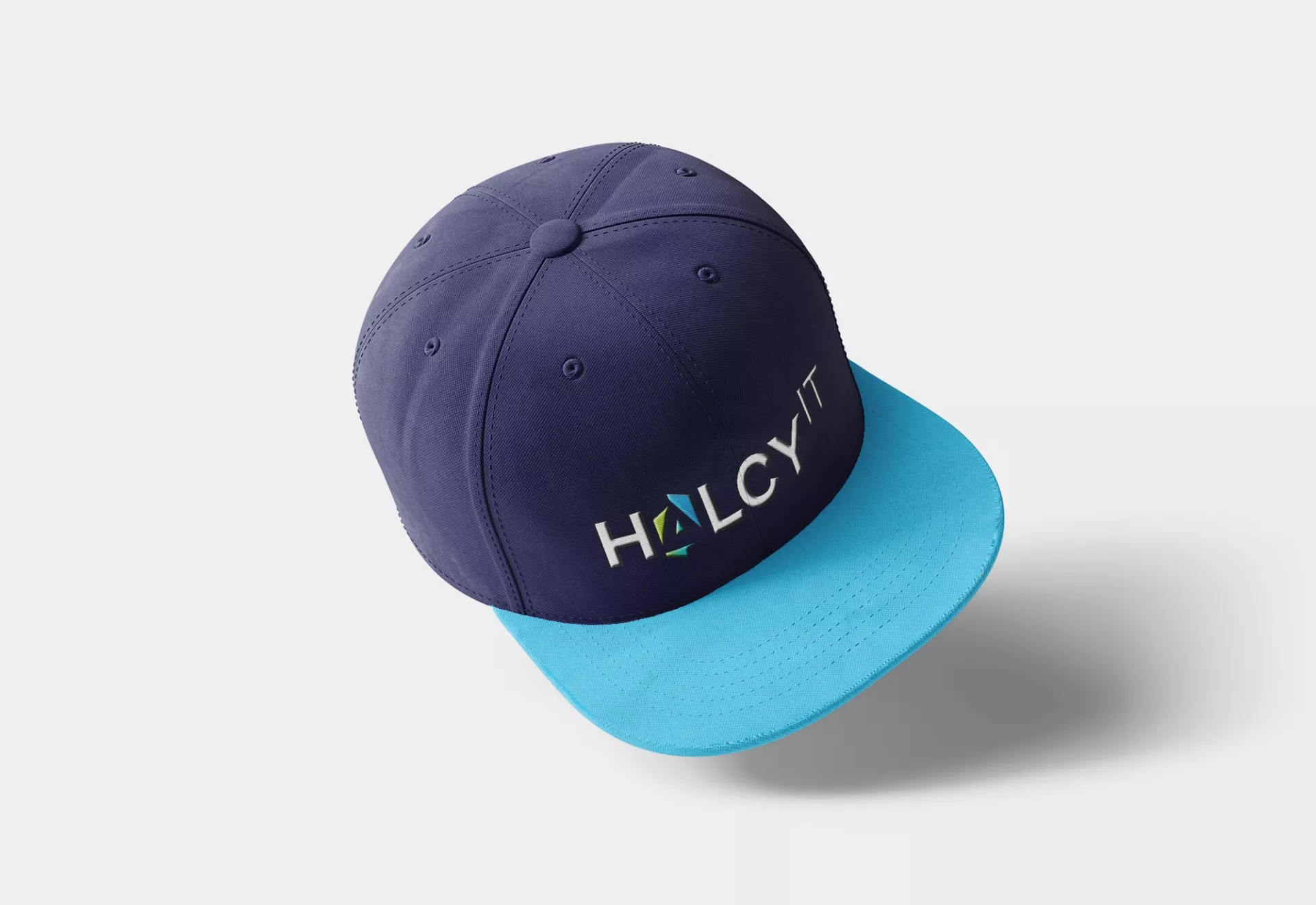 HalcyIT Logo Design on Baseball Cap by Matcha Design HalcyIT Logo Design on Baseball Cap