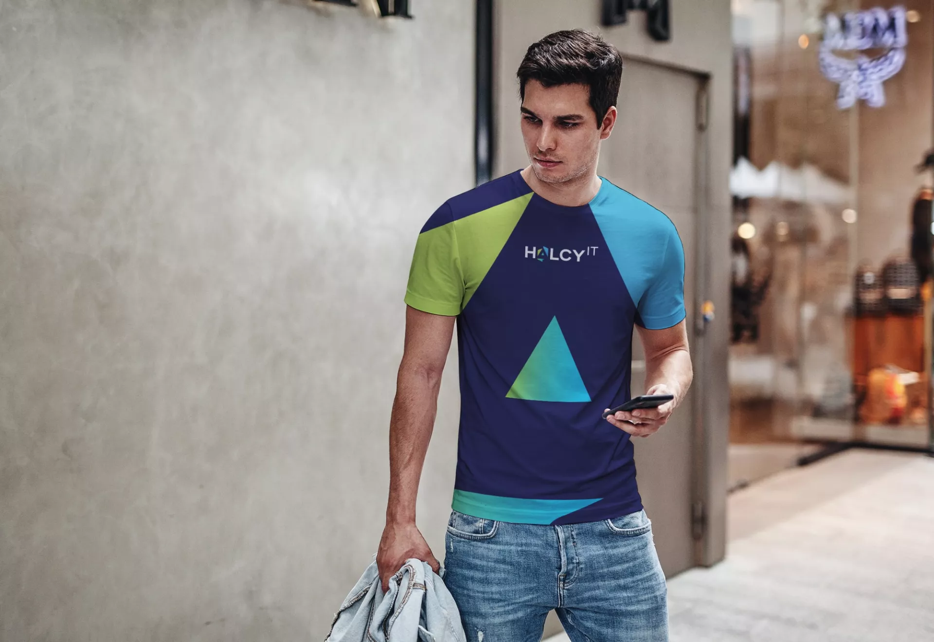 HalcyIT Logo Design on Tee by Matcha Design HalcyIT Logo Design on Tee