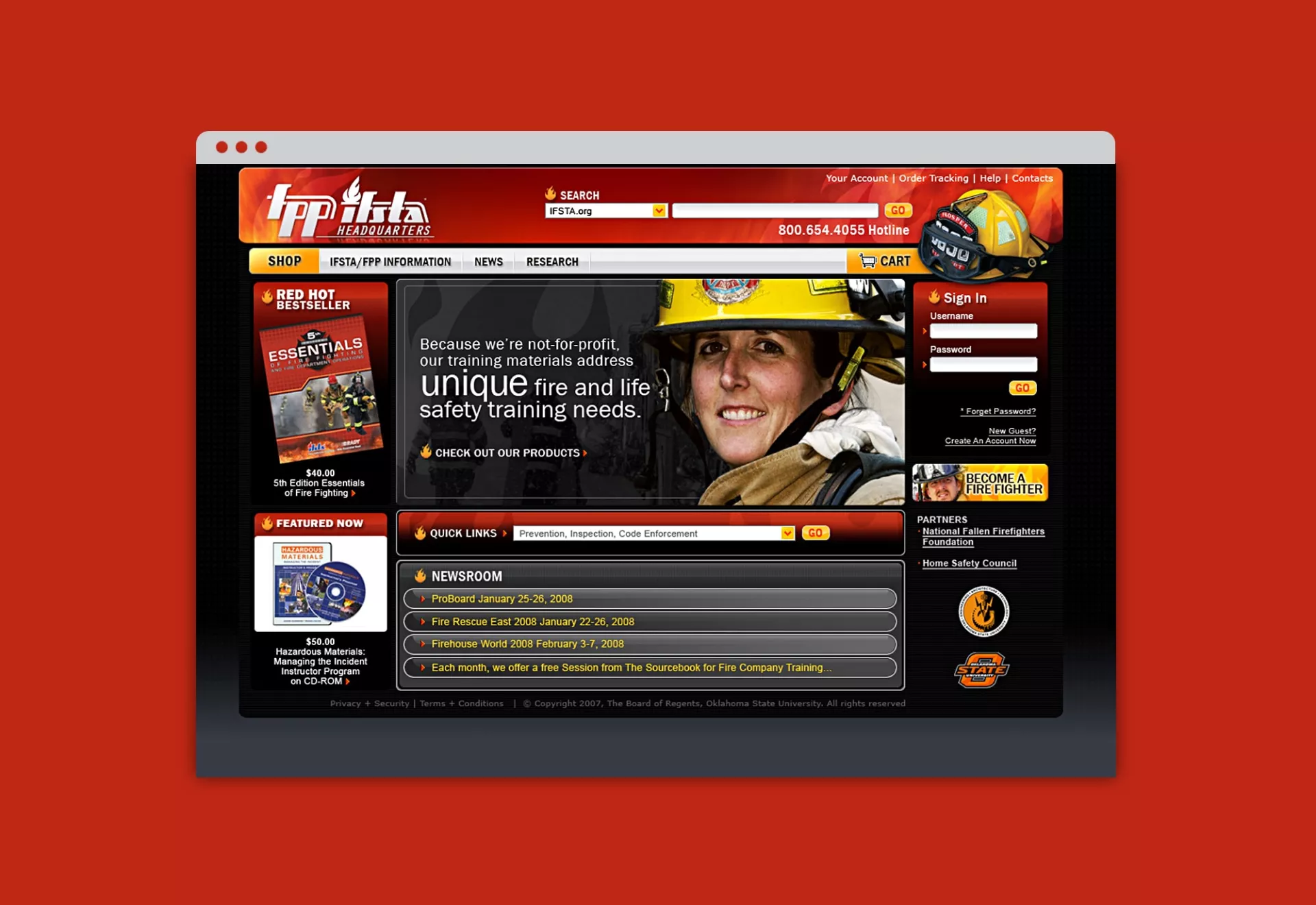 IFSTA FPP Website Design by Matcha Design IFSTA FPP Website Design