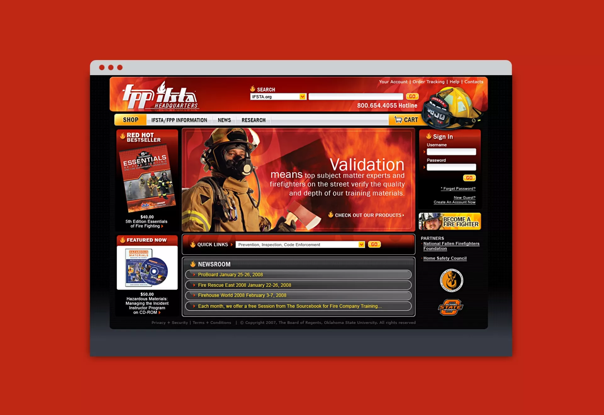 IFSTA FPP Website Design by Matcha Design IFSTA FPP Website Design