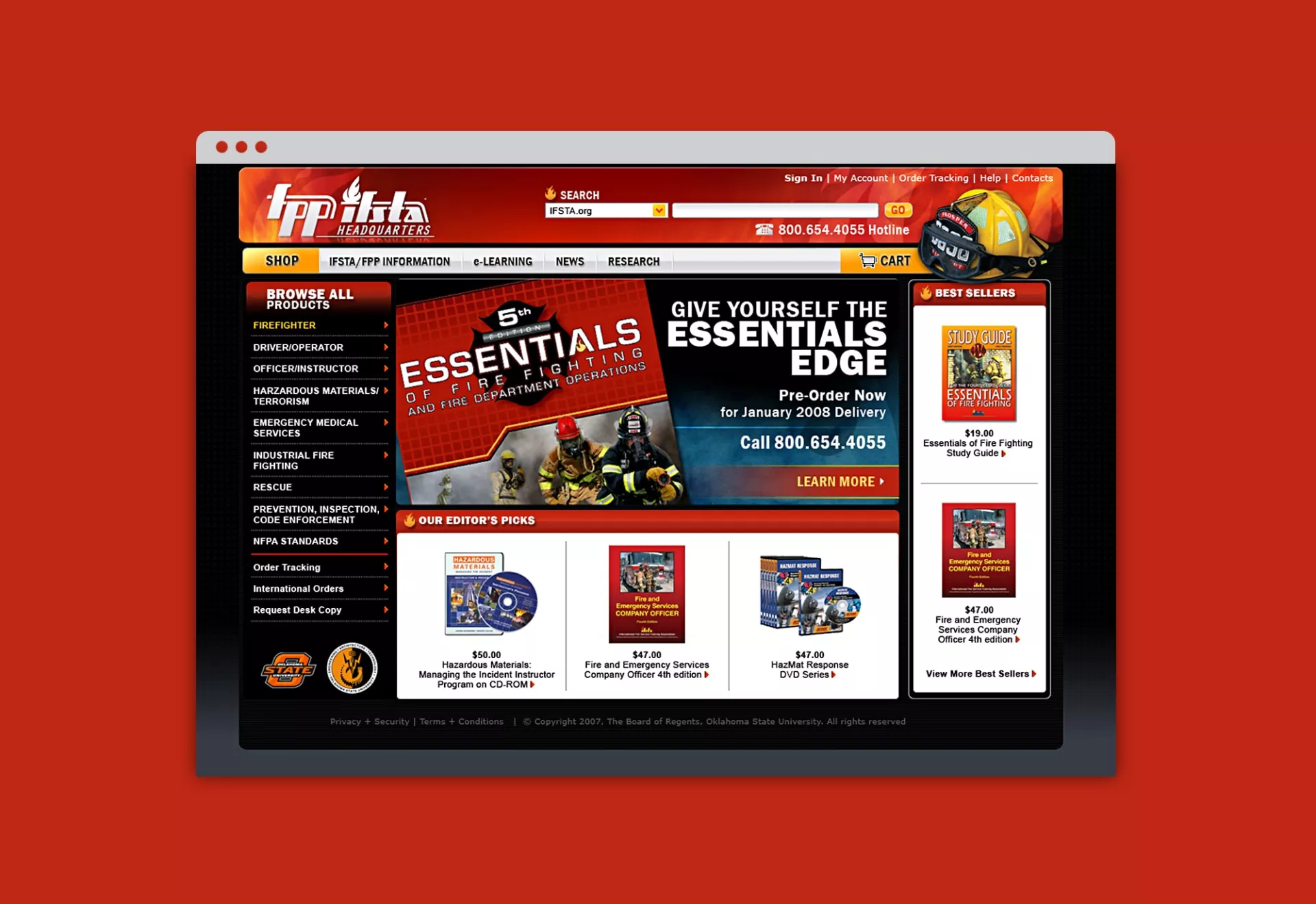 IFSTA FPP Website Design by Matcha Design IFSTA FPP Website Design