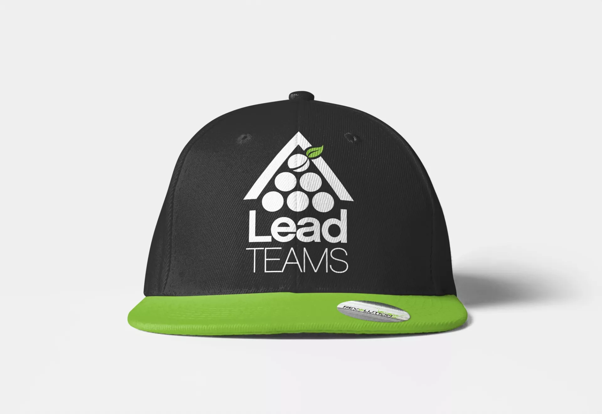 Lead Teams Logo Design on Baseball Cap by Matcha Design Lead Teams Logo Design on Baseball Cap