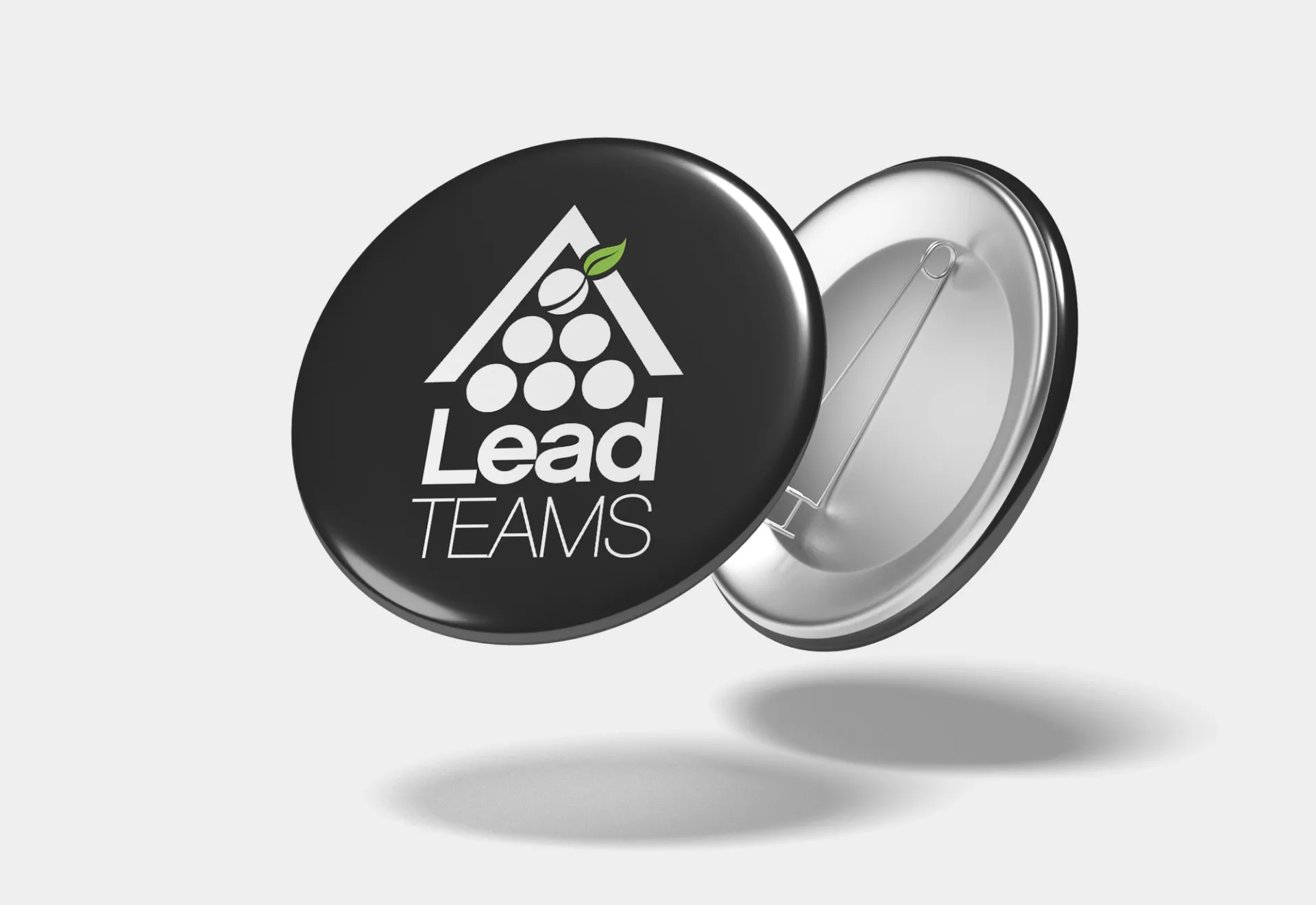 Lead Teams Logo Design on Button by Matcha Design Lead Teams Logo Design on Button