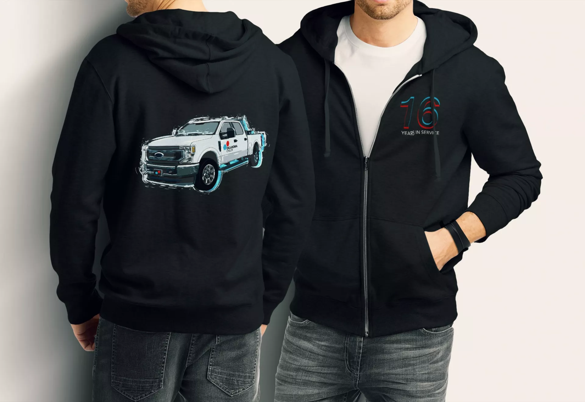 Oklahoma Chillerโs 16th Anniversary Men's Graphic Hoodie Design by Matcha Design Oklahoma Chillerโs 16th Anniversary Men's Graphic Hoodie Design