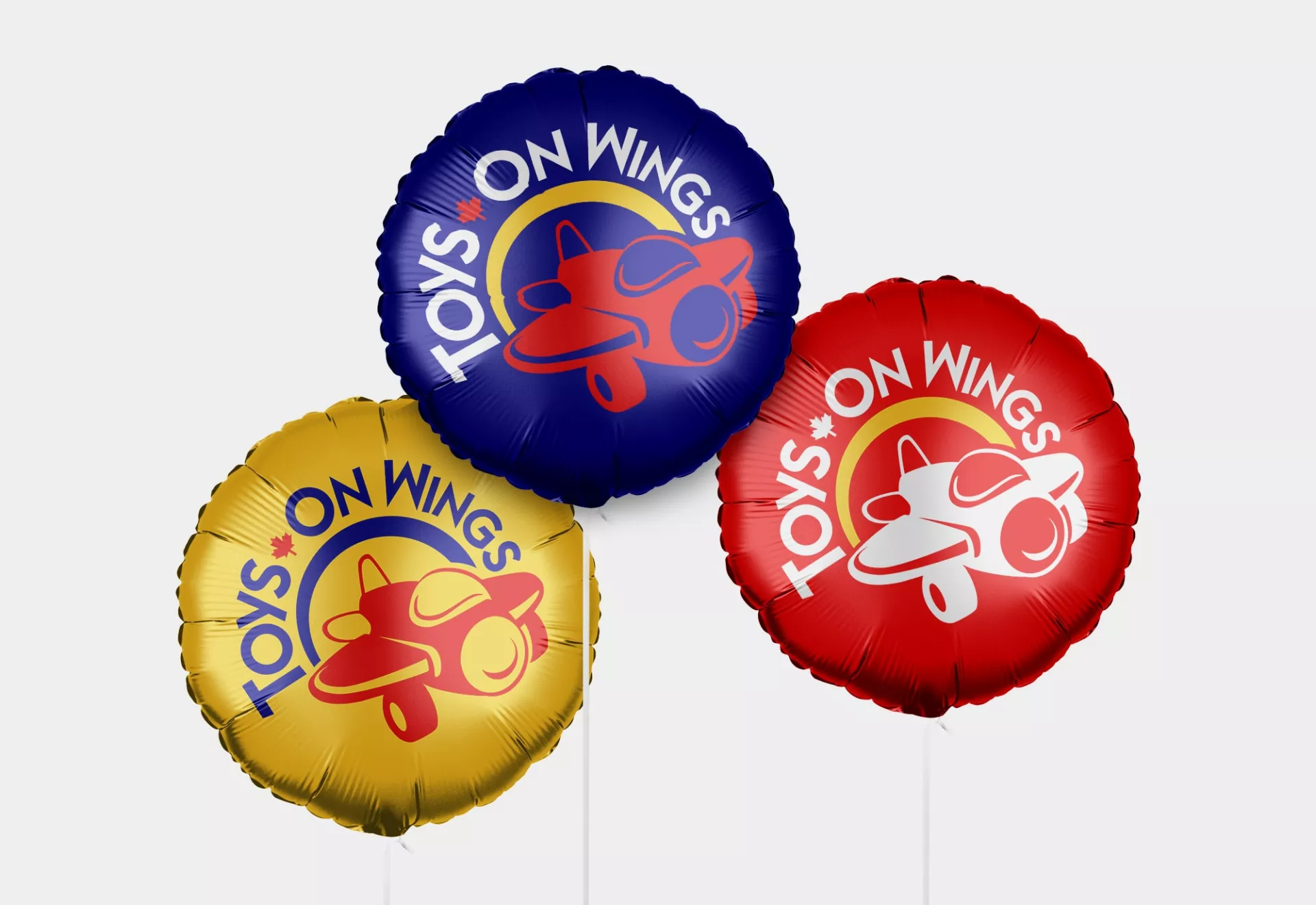 Toys on Wings Logo Design on Balloon by Matcha Design Toys on Wings Logo Design on Balloon