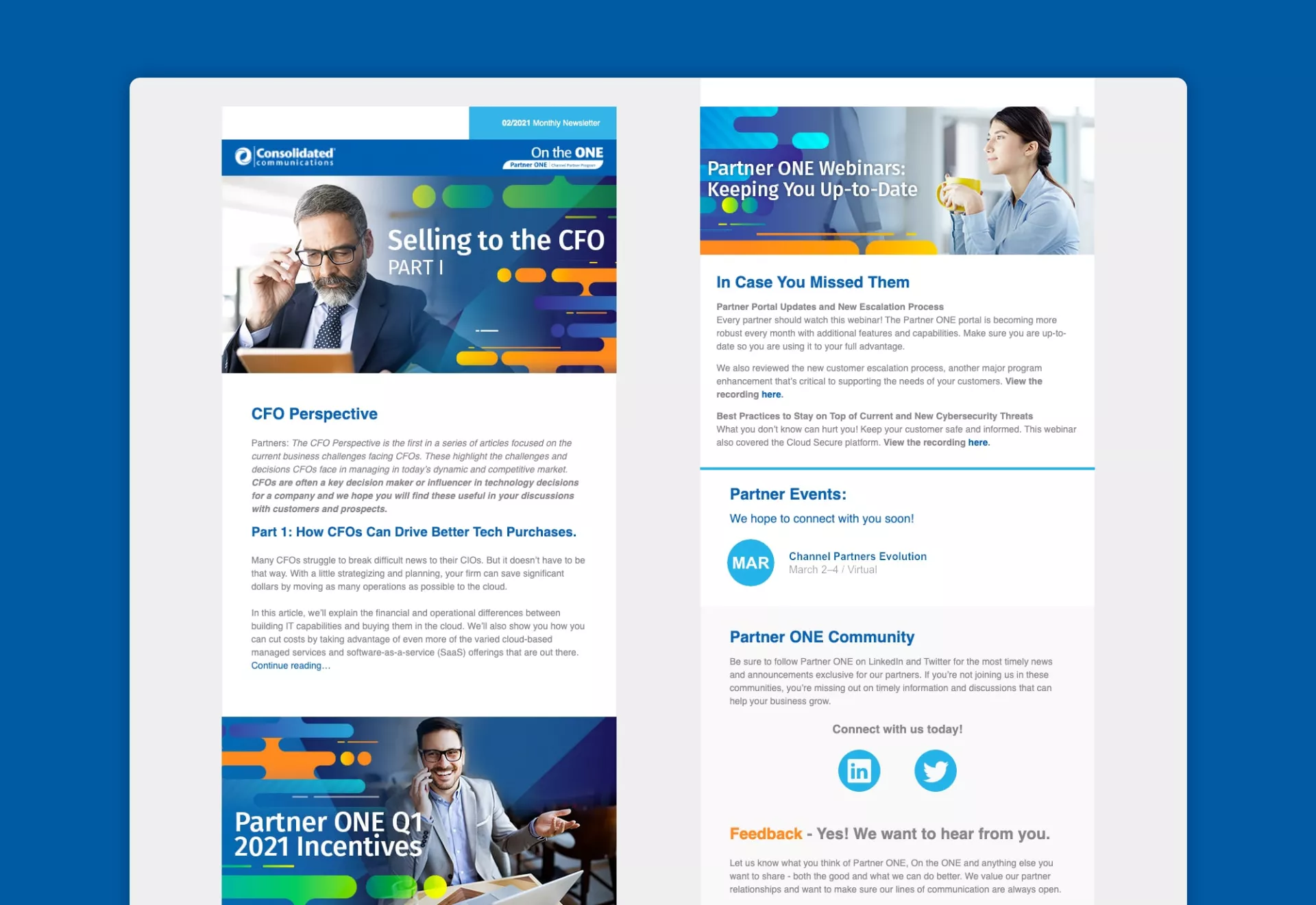 Partner One Newsletter by Matcha Design Partner One Newsletter