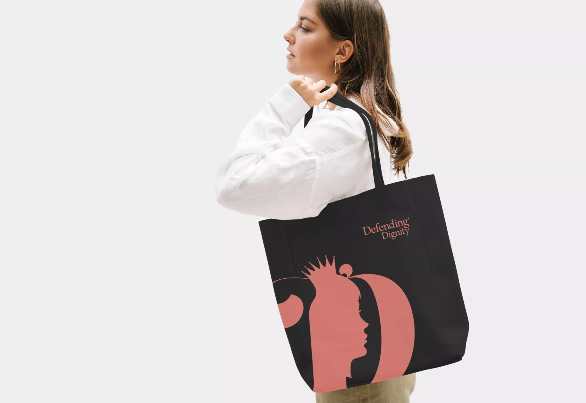 Defending Dignity Logo Design by Matcha Design Defending Dignity Logo Design | Tote