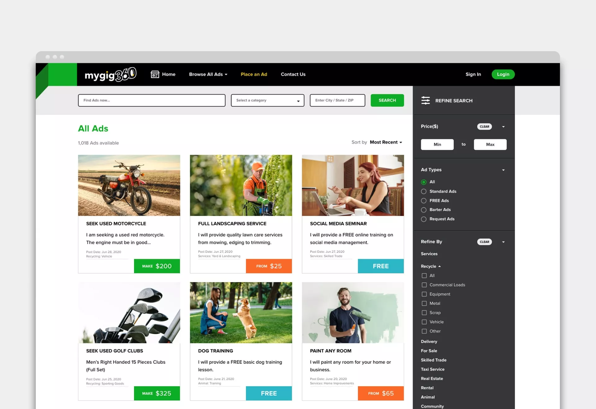 MyGig 360 UX/UI Development by Matcha Design MyGig 360 UX/UI Development
