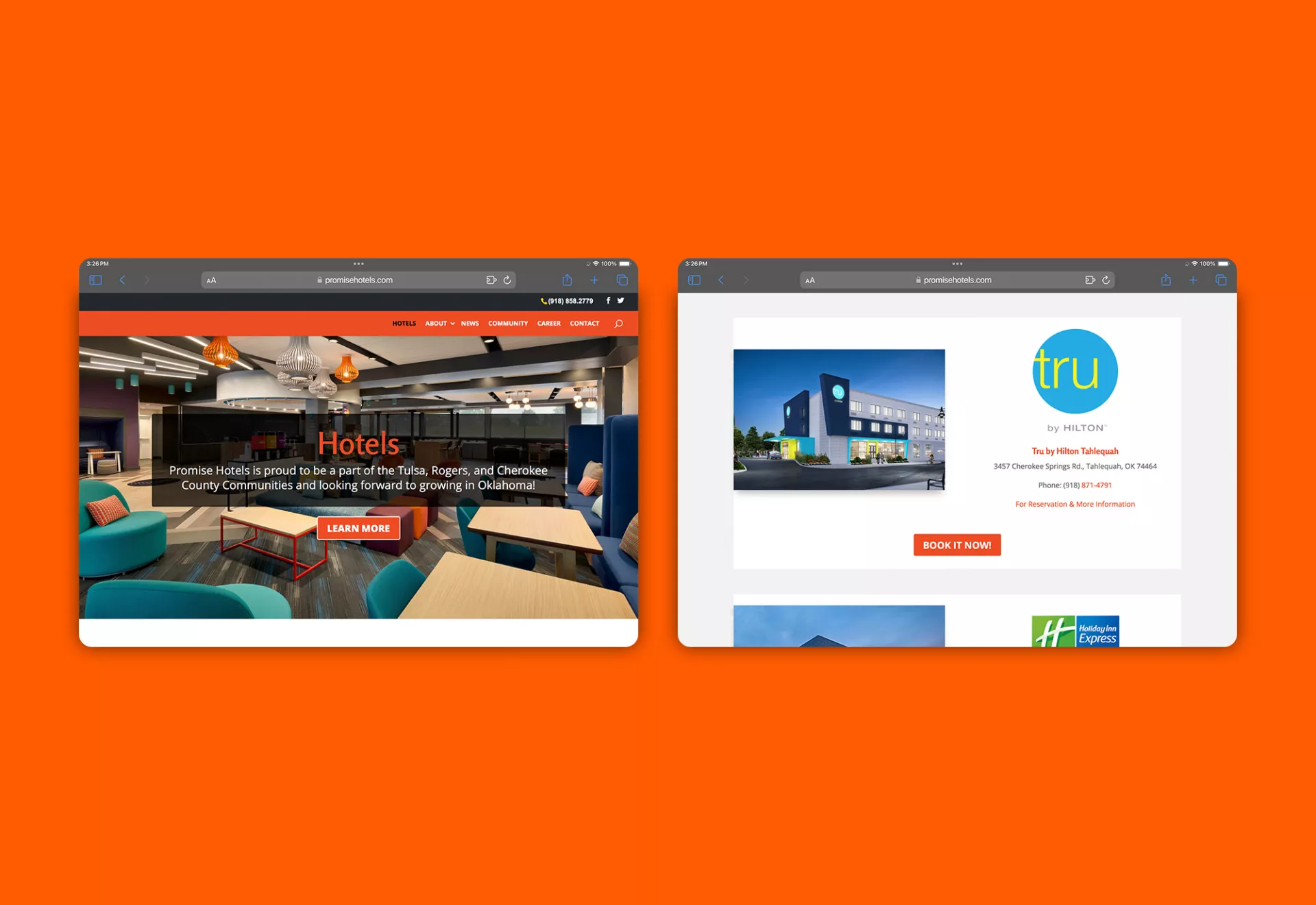Promise-Hotels-Website-Design-Development-6 Laflin Investigative Group Website Design by Matcha Design