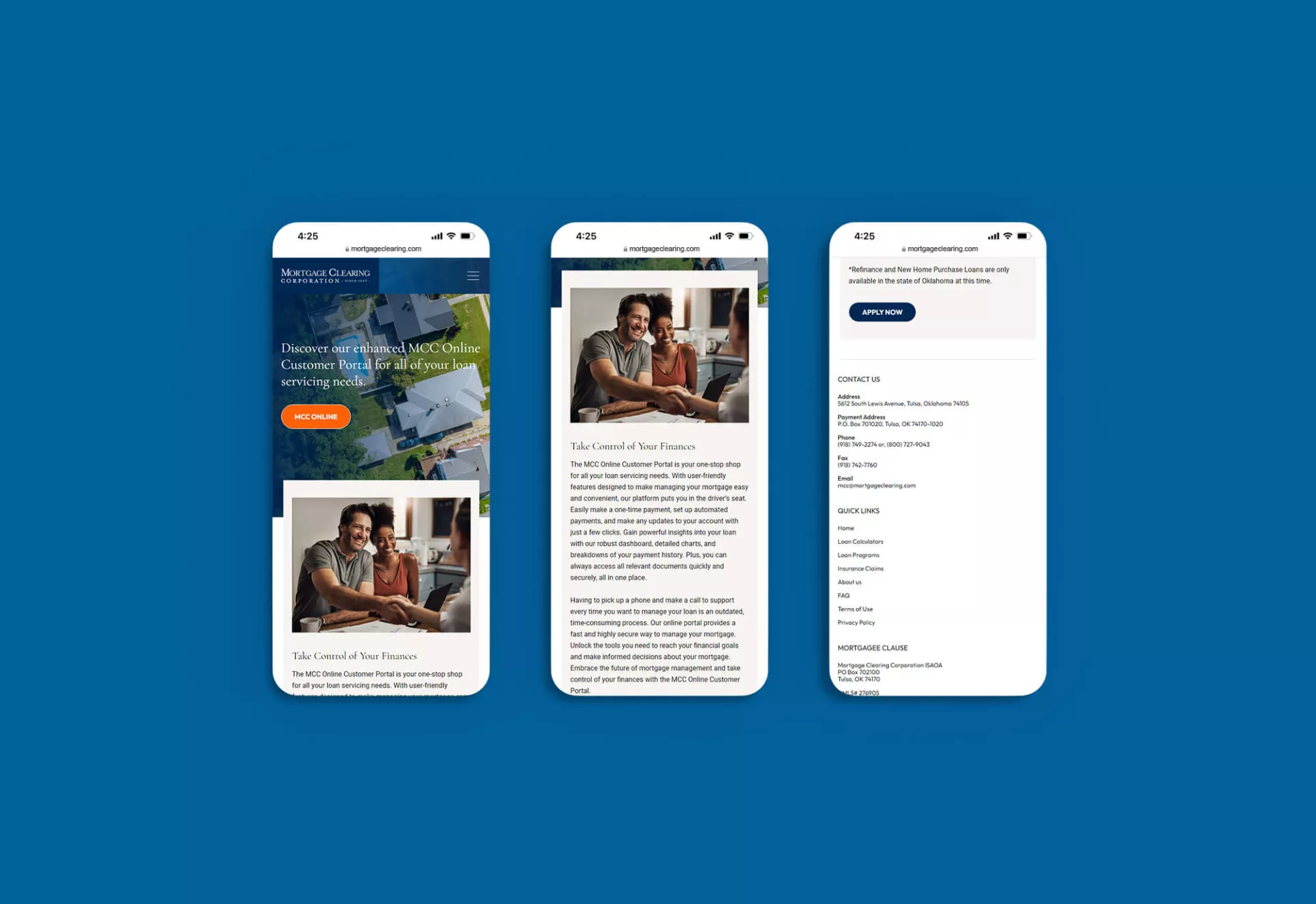 Mortgage Clearing Website Design & Development by Matcha Design Mortgage Clearing Website Design & Development by Matcha Design