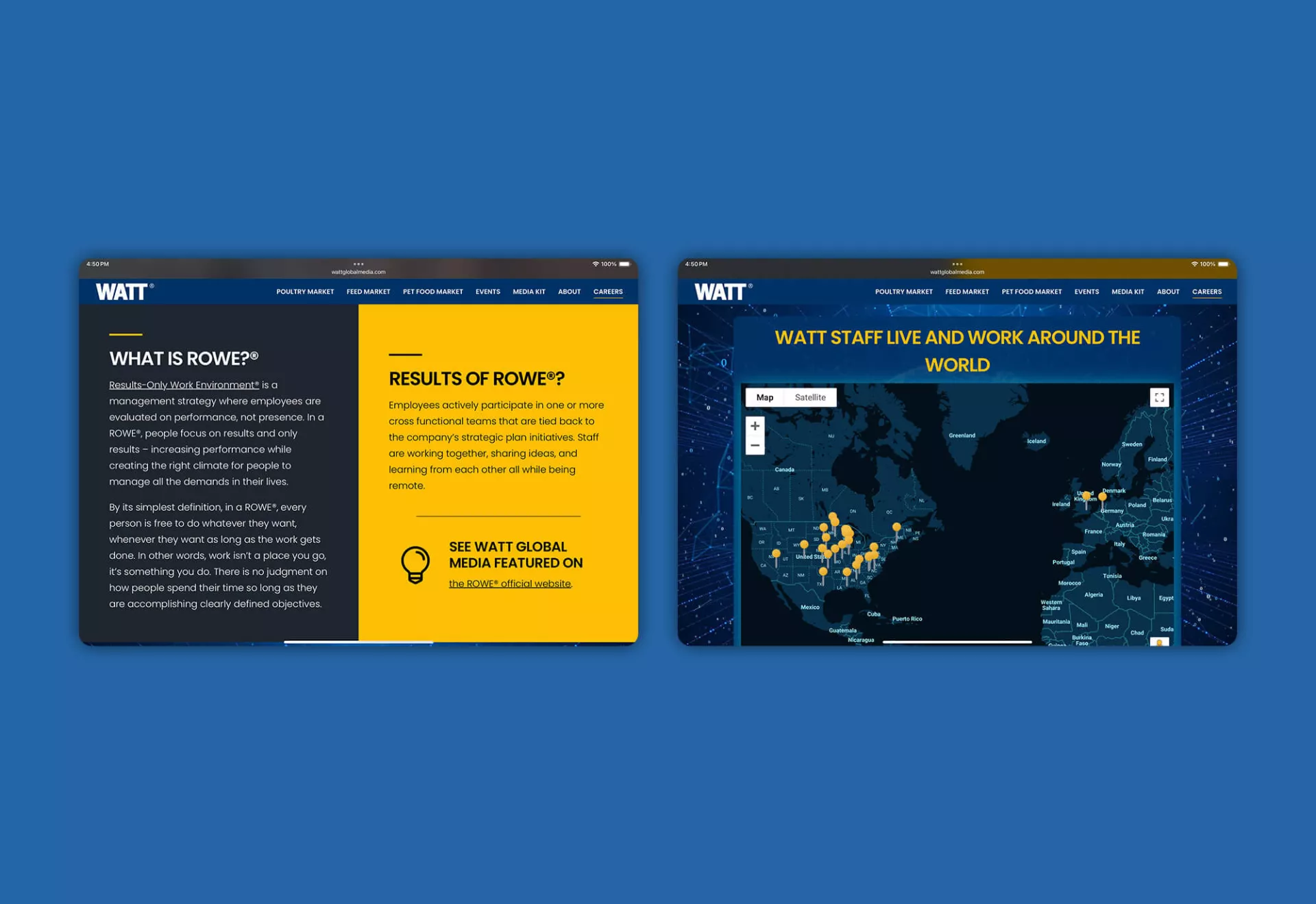 WATT Global Media Website Design & Development by Matcha Design WATT Global Media Website Design & Development by Matcha Design
